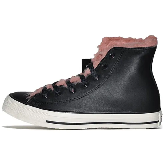 Converse Chuck Taylor All Star Skateboarding Shoes Women's High-top Black/powder