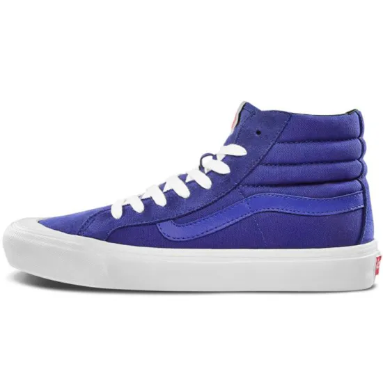 Vans Style 138 Skateboarding Shoes Unisex High-top Blue