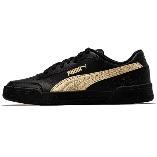 PUMA Caracal Skateboarding Shoes Unisex Low-top Black/Gold