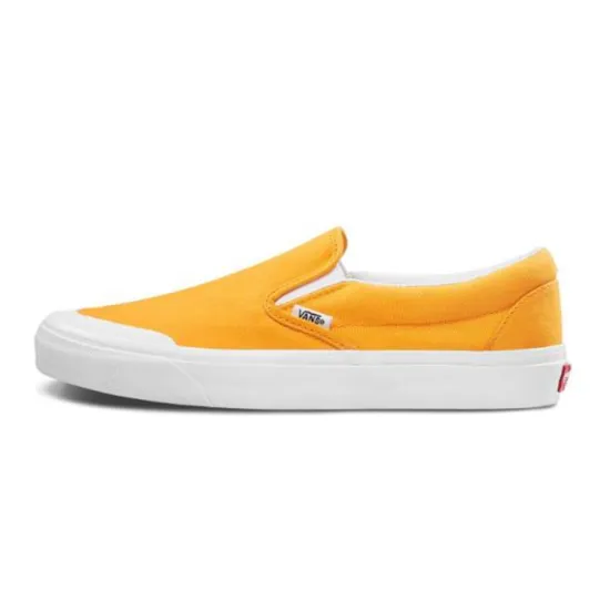 Vans Slip-on Skateboarding Shoes Unisex Low-top Yellow