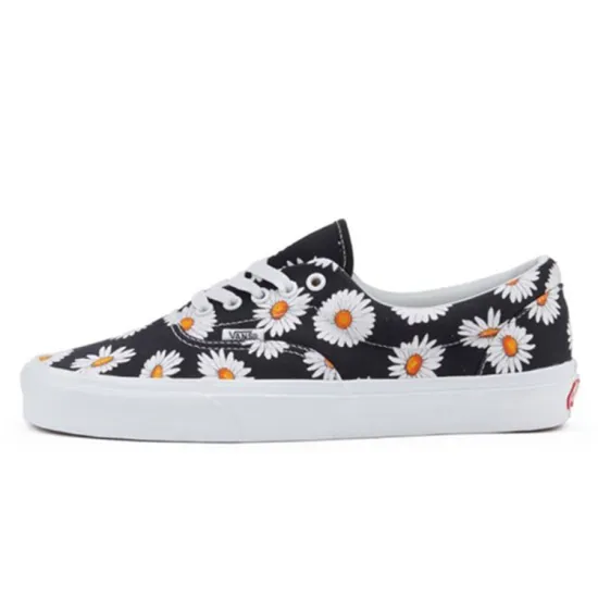 Vans Big Daisies Era Low Tops Casual Skateboarding Shoes Unisex Black