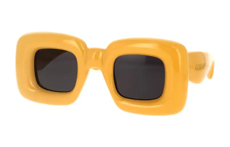 LOEWE Acetate Square Sunglasses Unisex Orange