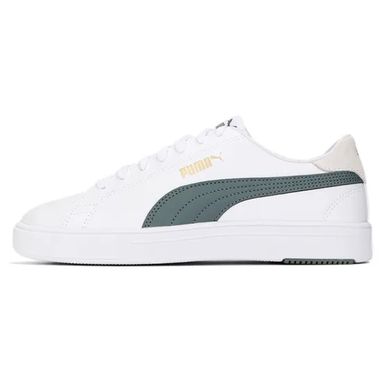 PUMA Serve Pro Lite Skateboarding Shoes Unisex Low-top PUMA White-turquoise-gold