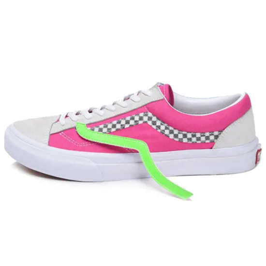 Vans Old Skool Skateboarding Shoes Unisex Low-top White/pink/blue