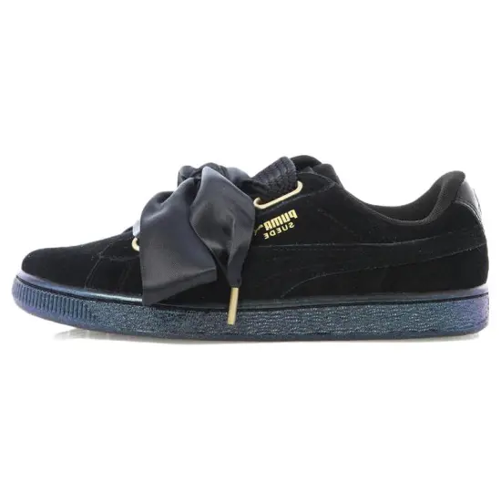 PUMA Suede Skateboarding Shoes Unisex Low-top Black/Blue