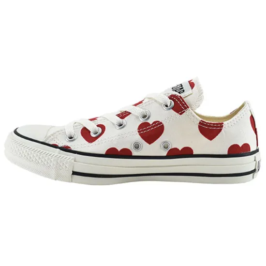 Converse All Star Skateboarding Shoes Women's Low-top White/Red