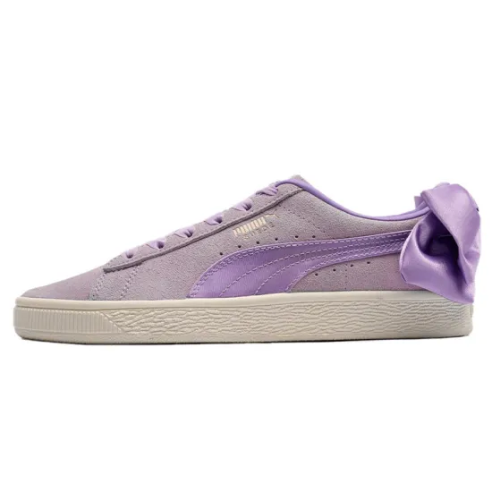 PUMA Suede Skateboarding Shoes Women's Low-top Purple