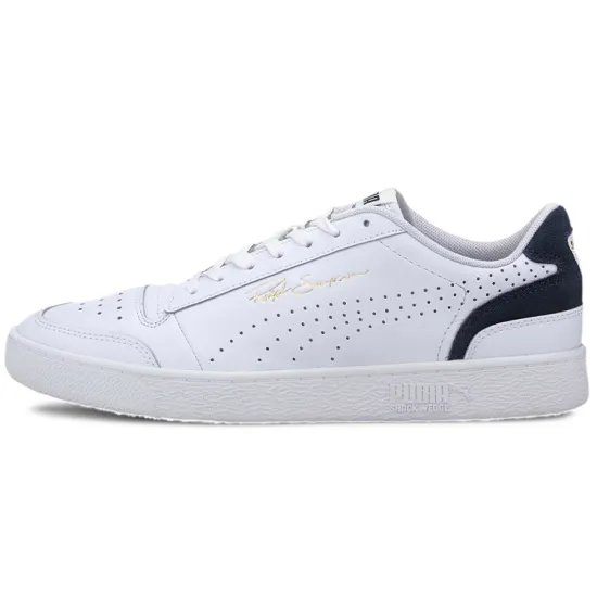 PUMA Ralph Sampson Skateboarding Shoes Unisex Low-top White/Blue