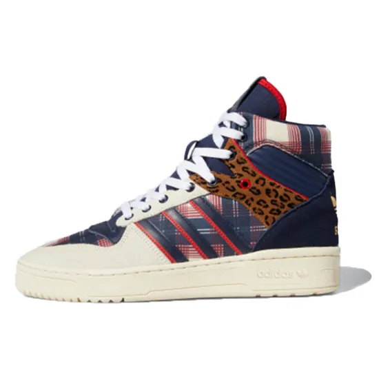 Adidas Originals Rivalry Skateboard Shoes Unisex High-top Blue/white/brown/red