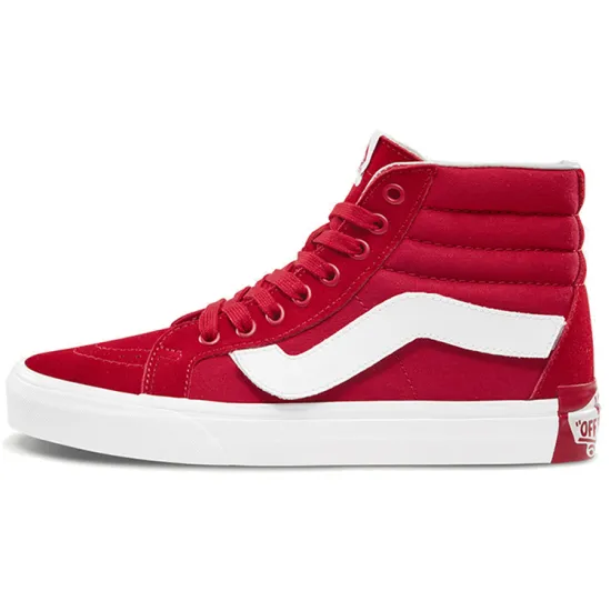Su Wukou X Vans SK8 Skateboarding Shoes Unisex High-top Red/White