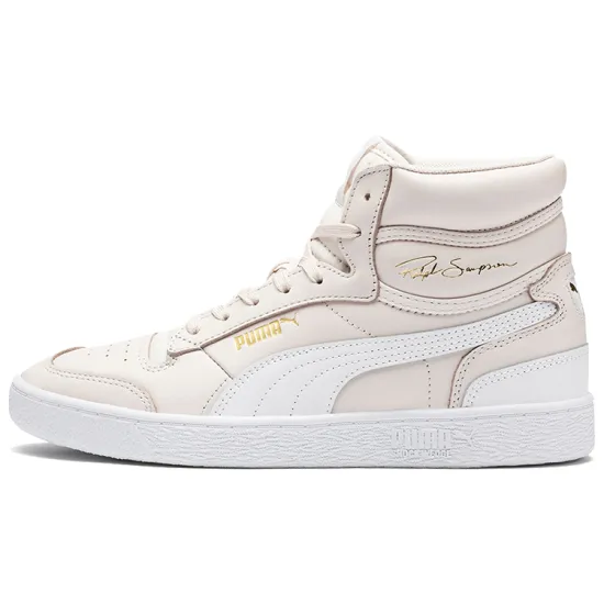 Puma Ralph Sampson Skateboarding Shoes Unisex High-top Pink/white
