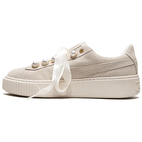 PUMA Suede Platform Bling 'Beige' Women's