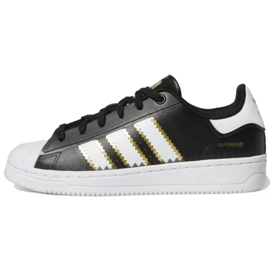 Adidas Originals Superstar Skateboard Shoes Women's Low-Top Black White
