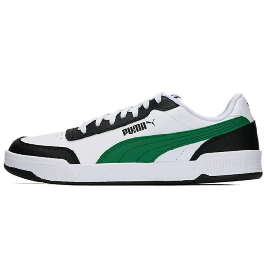 PUMA Caracal Wear resistant Lightweight Low Tops Casual Skateboarding Shoes Unisex White Green