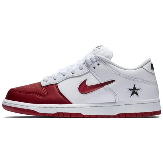 Nike SB Dunk Low Supreme Jewel Swoosh Red