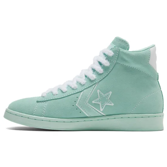Converse Cons Pro Leather Skateboarding Shoes Unisex High-top The Lake Is Green