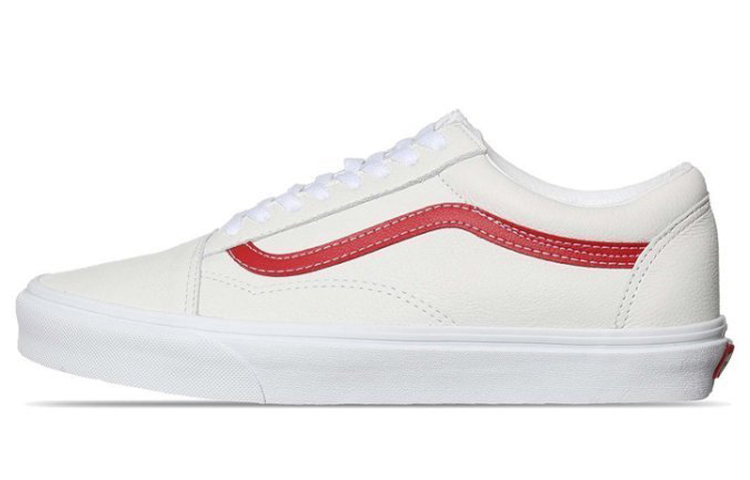 Vans Old Skool Leather Pop-White Chili Pepper'
