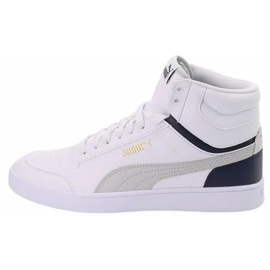 Puma Shuffle Mid 'White Grey Peacoat'