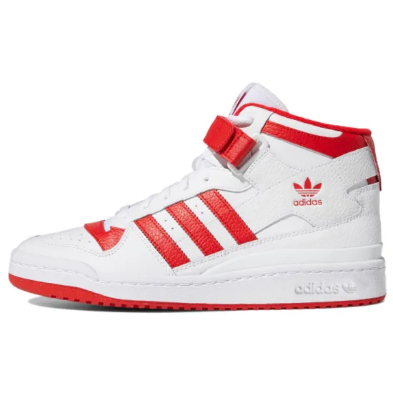 Adidas Forum Mid Cloud White Vivid Red