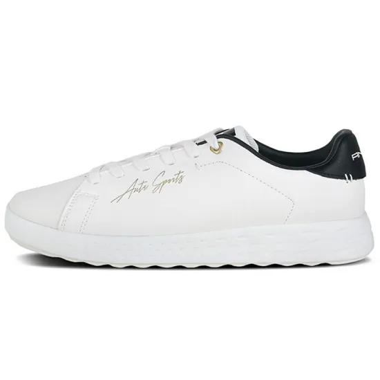 ANTA Skateboard Shoes Men Low-Top Ivory White Black