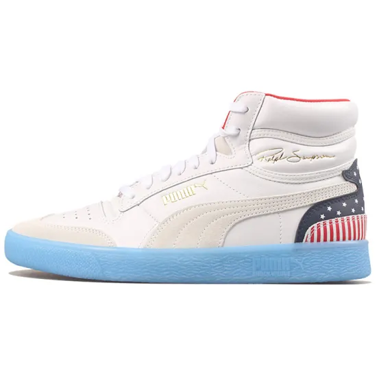 PUMA Ralph Sampson Skateboarding Shoes Unisex High-top White