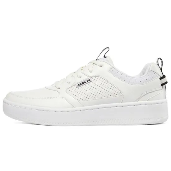 Skechers Sport Court 92 Anti-Slip Wear-Resistant Low-Top Casual Skateboard Shoes Men's White