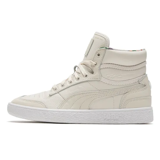 Puma Ralph Sampson Skateboarding Shoes Unisex High-top Beige/Pink