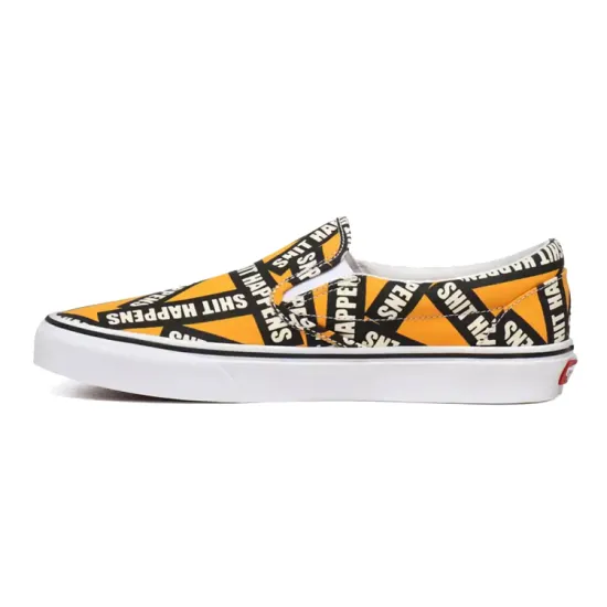Vans Shit Happens Classic Slip On Orange