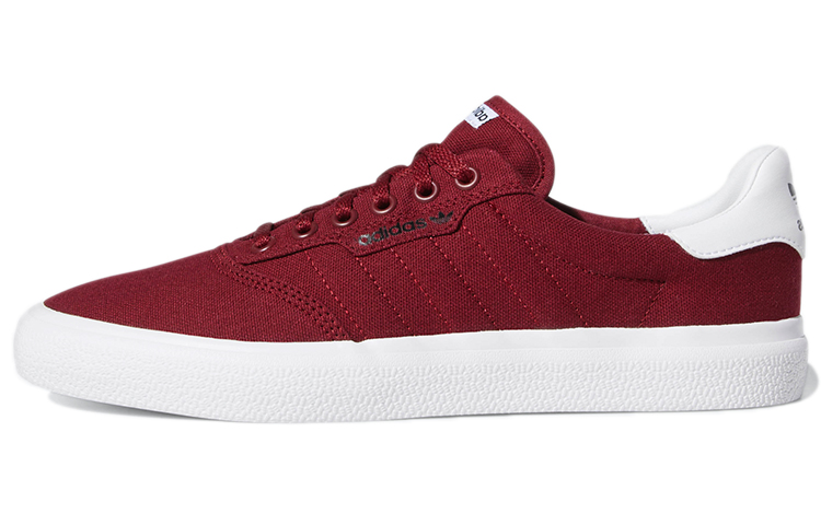 Adidas Originals 3MC Vulc Canvas Slip Resistant Low top Skateboard Shoes Men's Red White