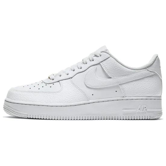 Nike Air Force 1 Low Triple White Tumbled Leather