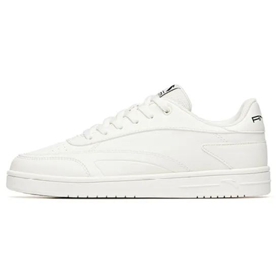 ANTA Life Collection Skateboard Shoes Women's Low-Top Ivory White