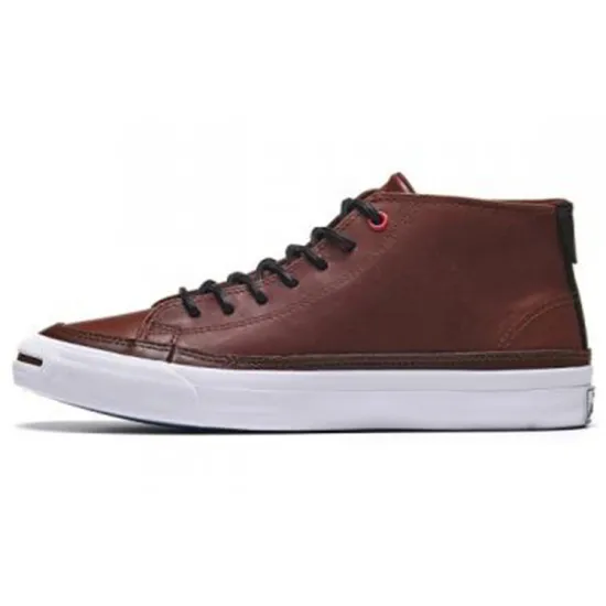 Converse Jack Purcell Skateboarding Shoes Men Mid-top Dark Brown