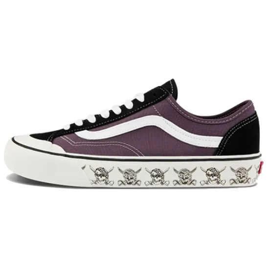 Vans Style 36 Skateboarding Shoes Unisex Low-top Black/purple