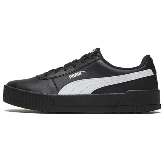 Puma Carina Series Skateboarding Shoes Women's Low-top Black/white