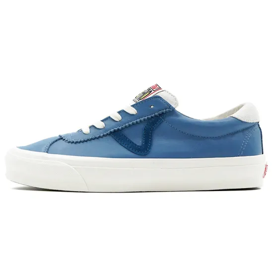 Vans Vault Skateboarding Shoes Unisex Low-top White/Royal Blue/Fern Green