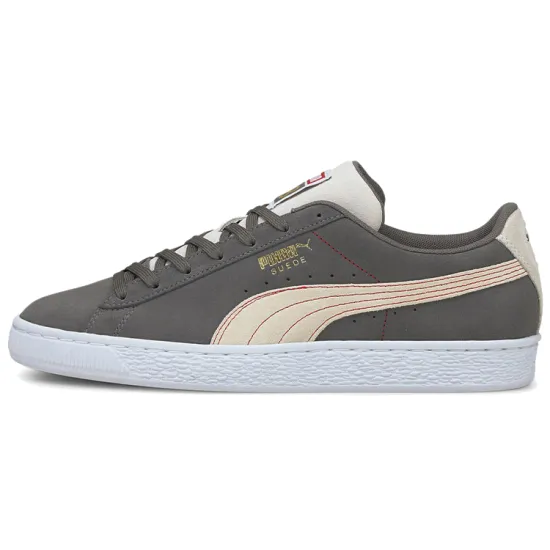 Puma Suede Skateboarding Shoes Men Low-top Brown/white