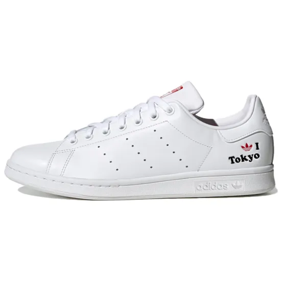 Adidas Originals Stan Smith Skateboard Shoes Unisex Low-top White/Red