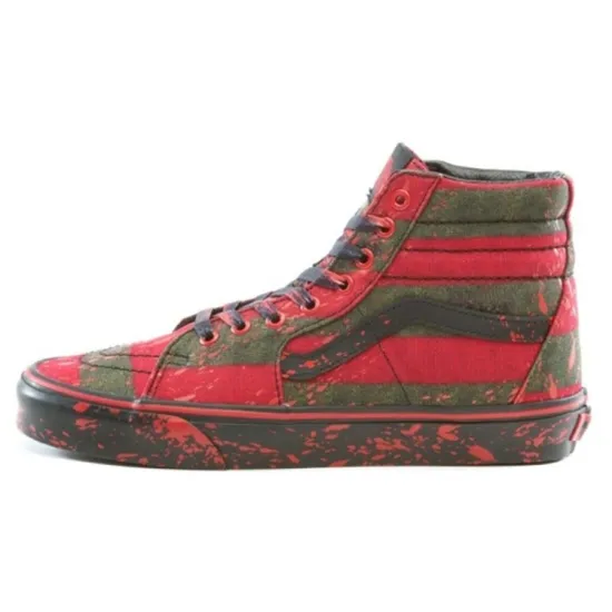 Vans Sk8 Hi Horror Pack Nightmare On Elm Street Freddy Krueger