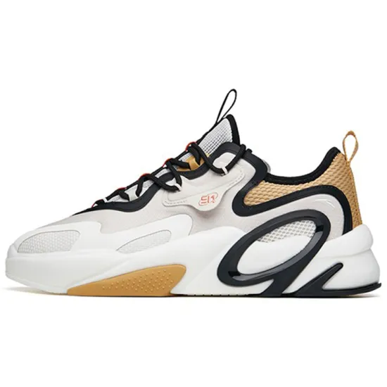 ANTA Skateboard Shoes Men Low-Top Mud Sand Gray/Ivory White Black/Camel Yellow