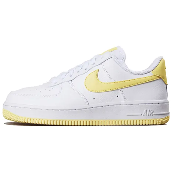 Nike Air Force 1 Skateboarding Shoes Women's Low-top White/Yellow