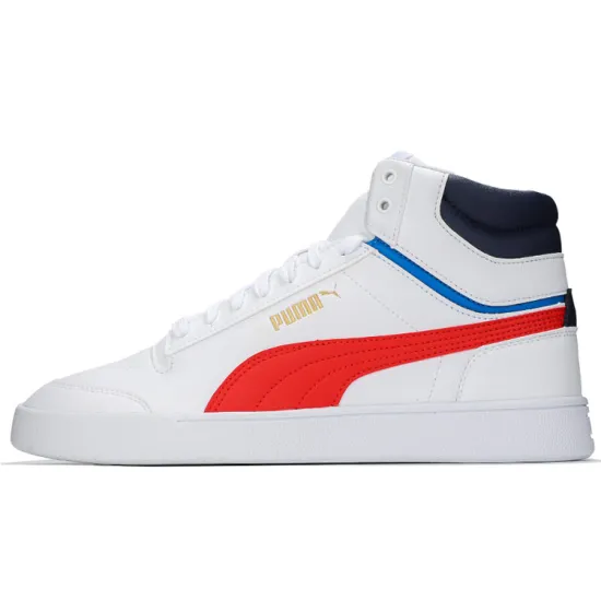 Puma Shuffle Mid 'White High Risk Red'