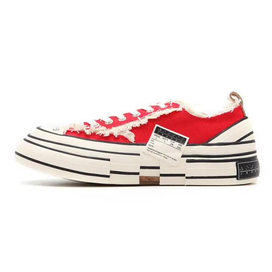 VESSEL Red Hot Chili G.O.P. Lows Low top Canvas Shoes Unisex Red