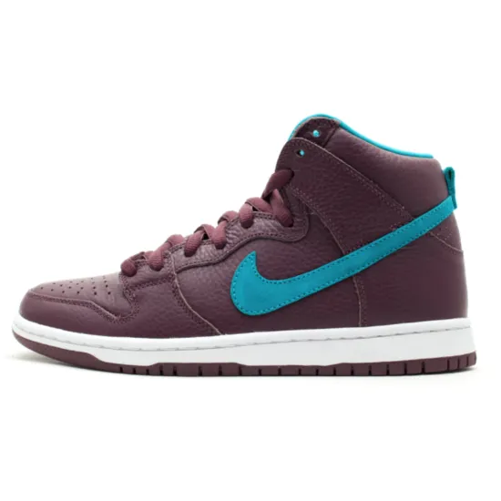Nike SB Dunk High Deep Burgundy Aquamarine