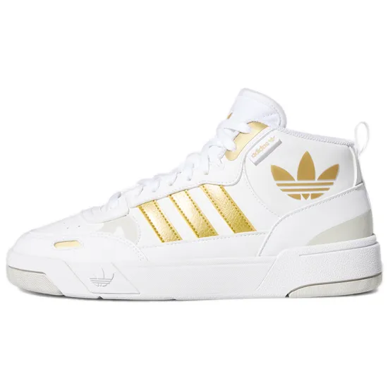 Adidas Originals Post Up Skateboard Shoes Women's Mid-top White/Gold