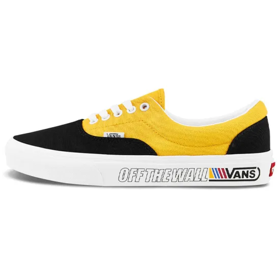 Vans Era Skateboarding Shoes Unisex Low-top Black/yellow
