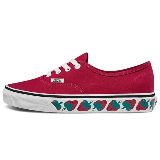 Vans Authentic Skateboarding Shoes Unisex Low-top Red