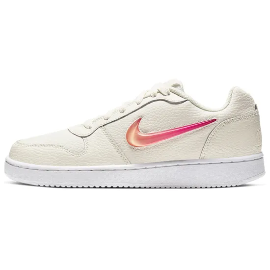 Nike EBERNON Skateboarding Shoes Women's Low-top White/Pink