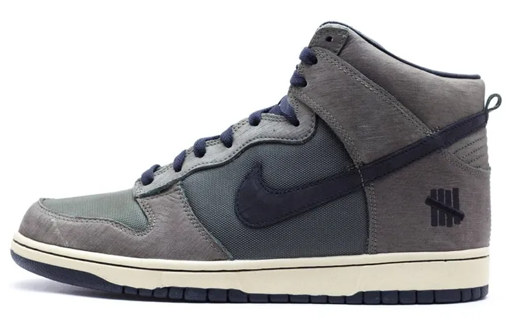 Nike Dunk Slip Resistant Lightweight Non slip Lightweight High top Skateboard Shoes Men's Gray