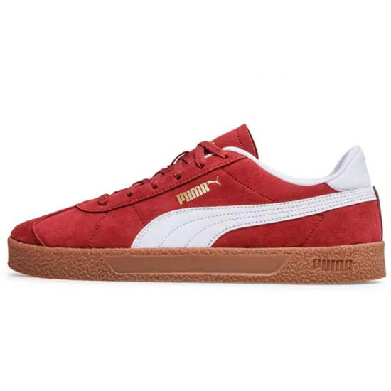 PUMA Club Skateboard Shoes Unisex Low-top Red/White