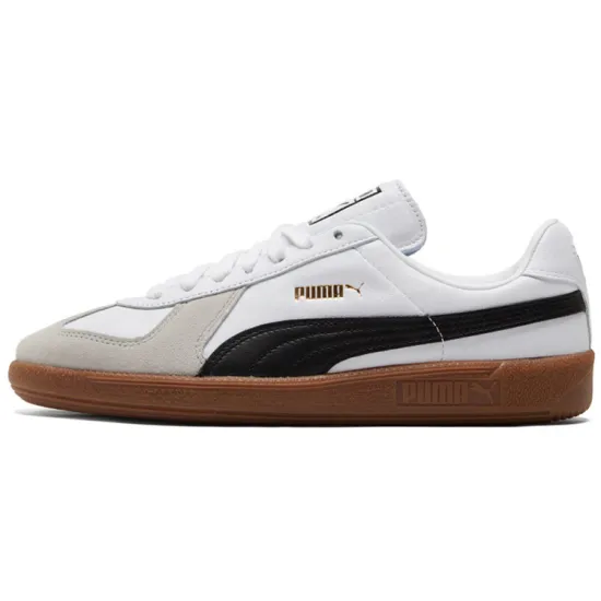 PUMA Army Trainer Skateboarding Shoes Unisex Low-top White/Black/Brown